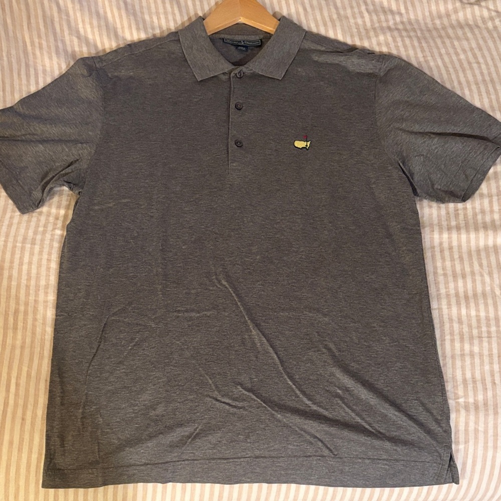 Masters Grey Polo w/ embroidered logo